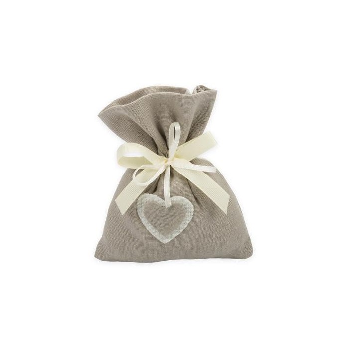 SACCH COTONE CCUORE GRIGIO